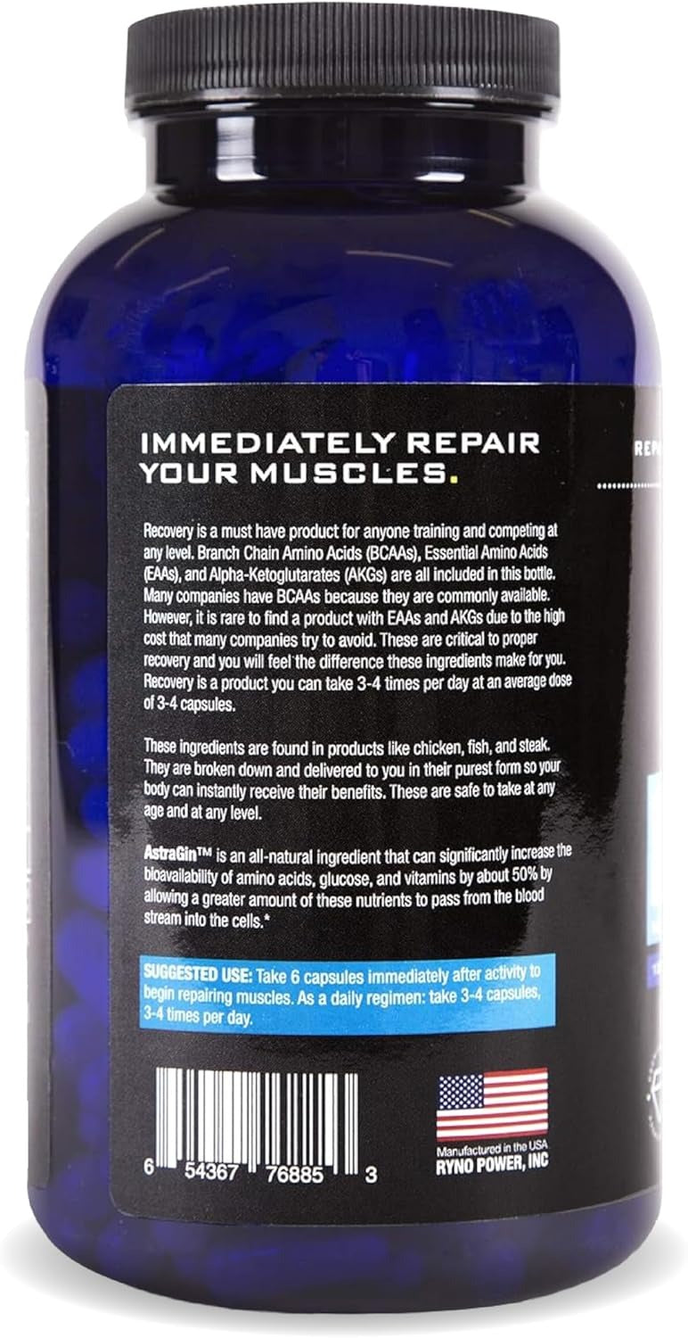 Post Workout Recovery Supplement – Ryno Power Capsules
