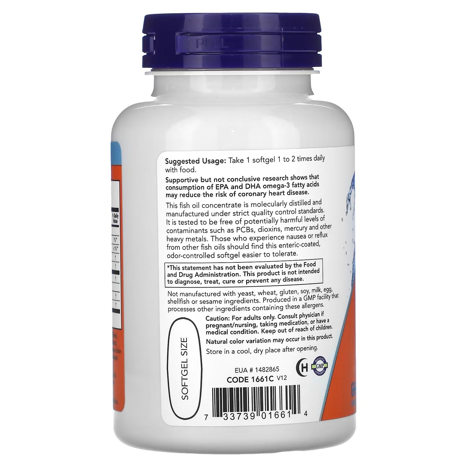 Omega-3 Fish Oil 1000mg – EPA DHA for Heart & Brain Health