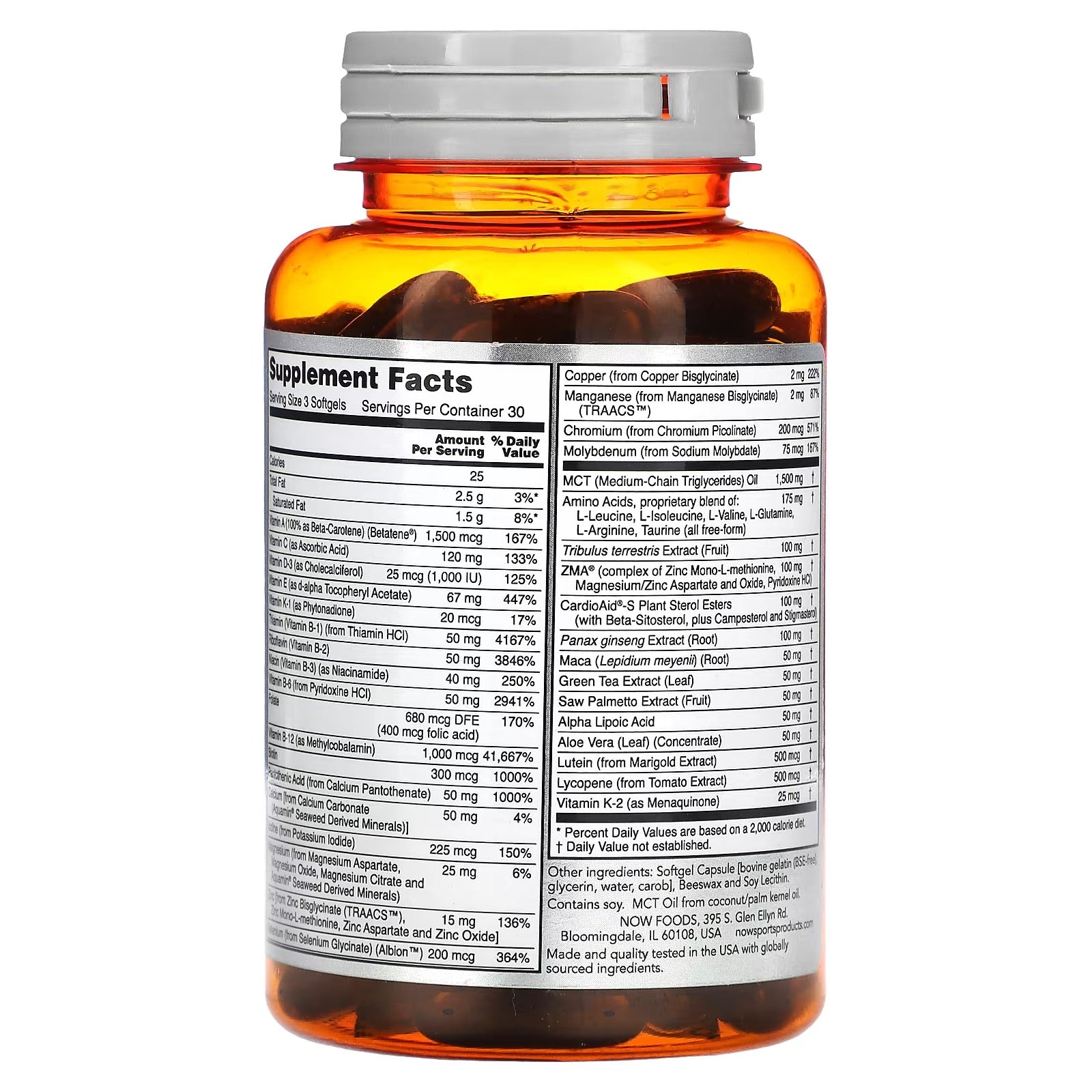 Men’s Active Sports Multivitamin for Energy & Performance