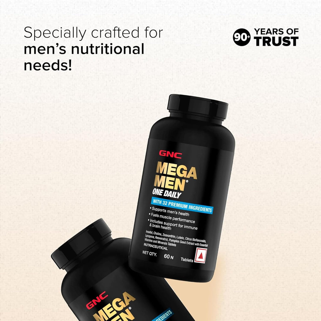 GNC Men Multivitamin One Daily 60 With 32 Premiums Ingredients