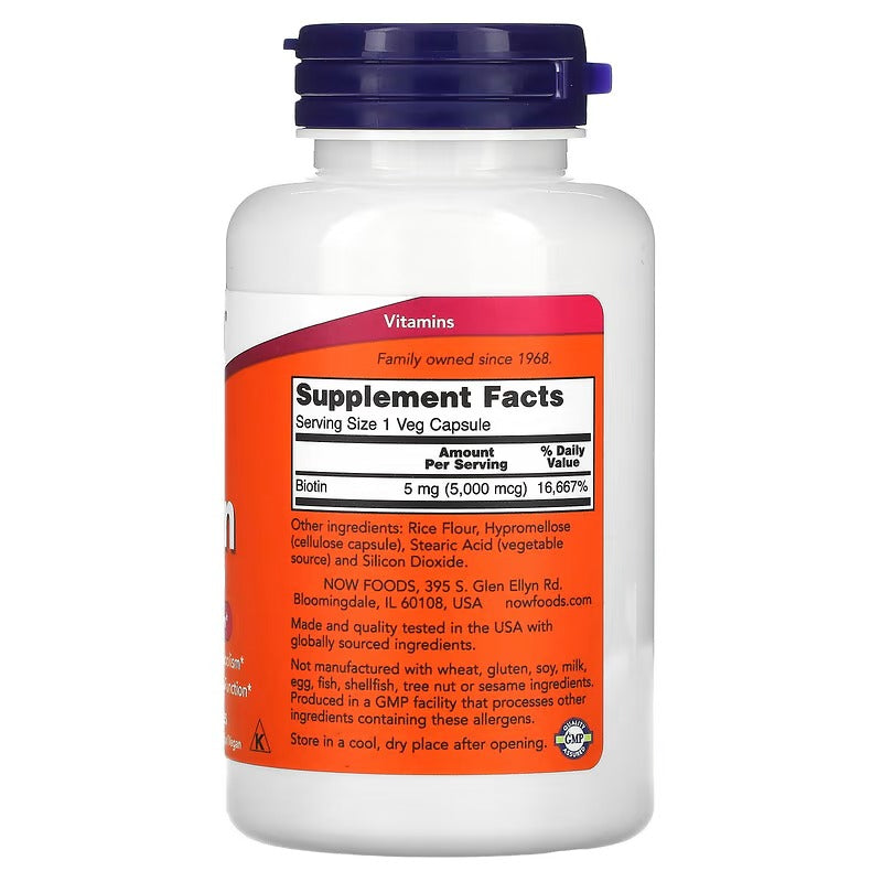 Biotin Supplement for Energy – Metabolism & Immune Support