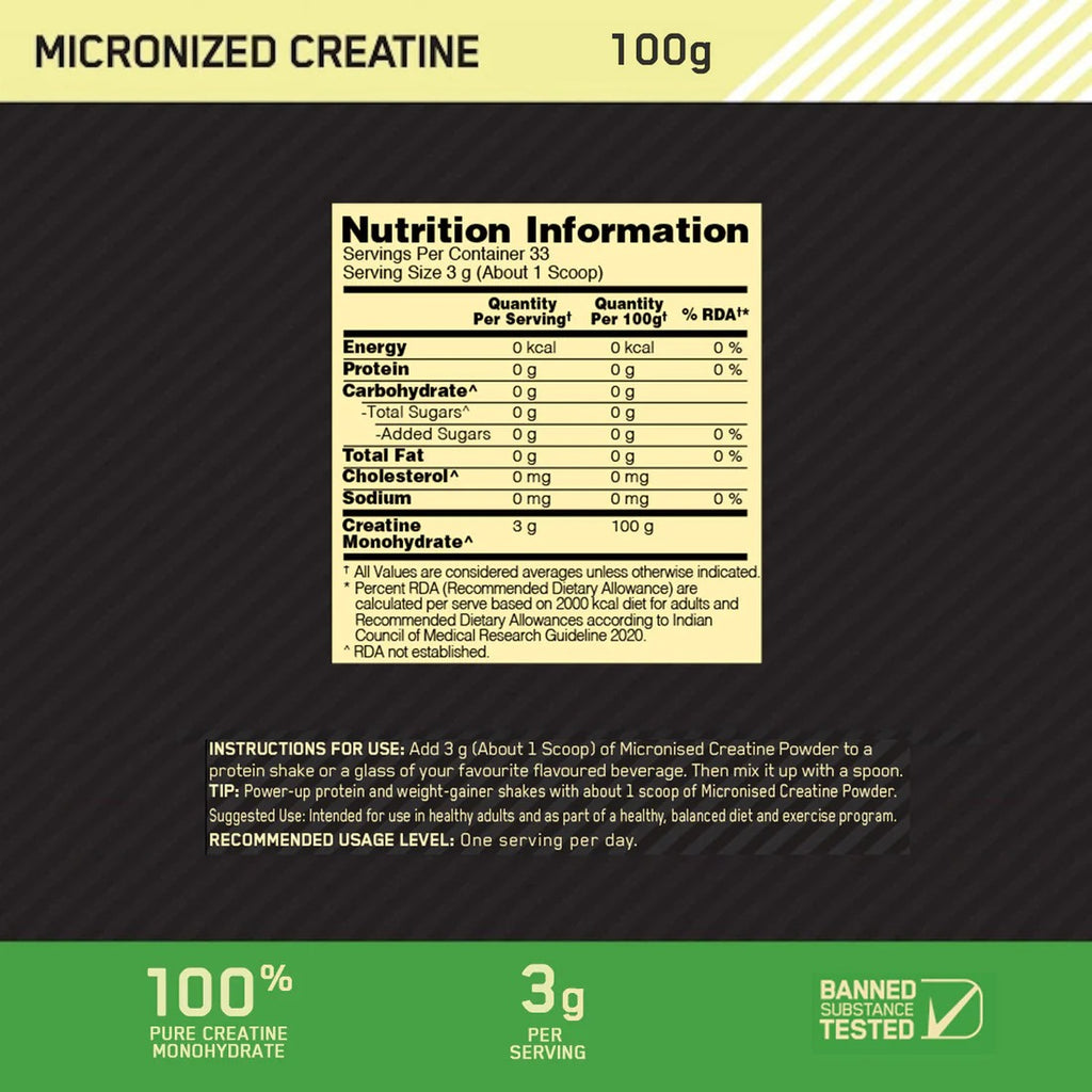 ON Micronized Creatine Powder – Improve Strength
