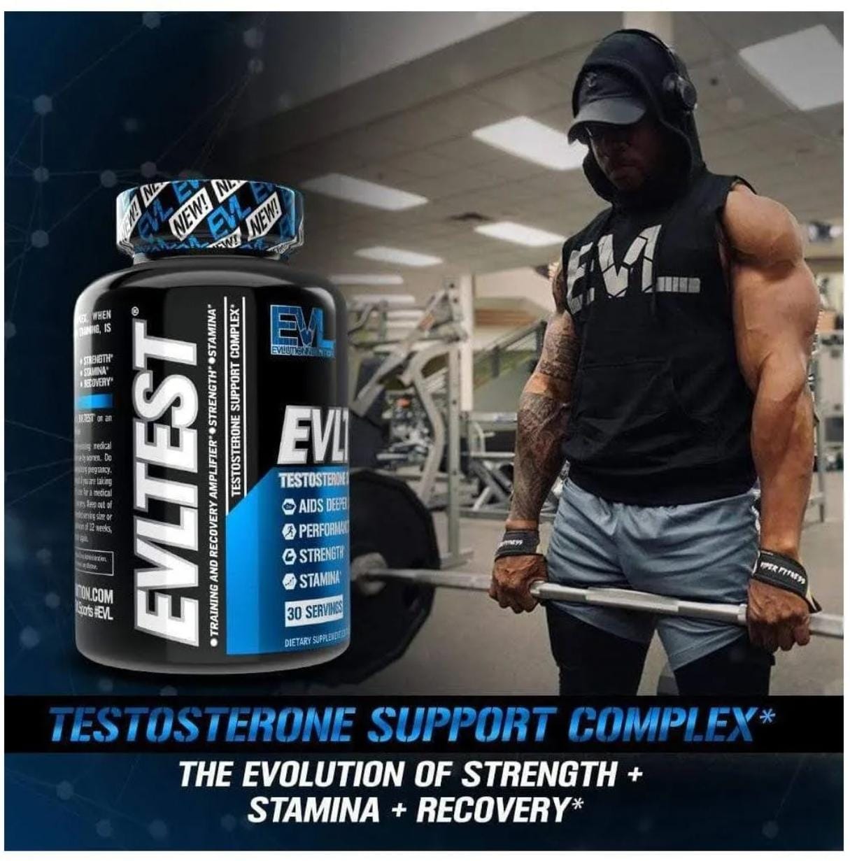 Testosterone Support Supplement – EVLTest by Evlution Nutrition