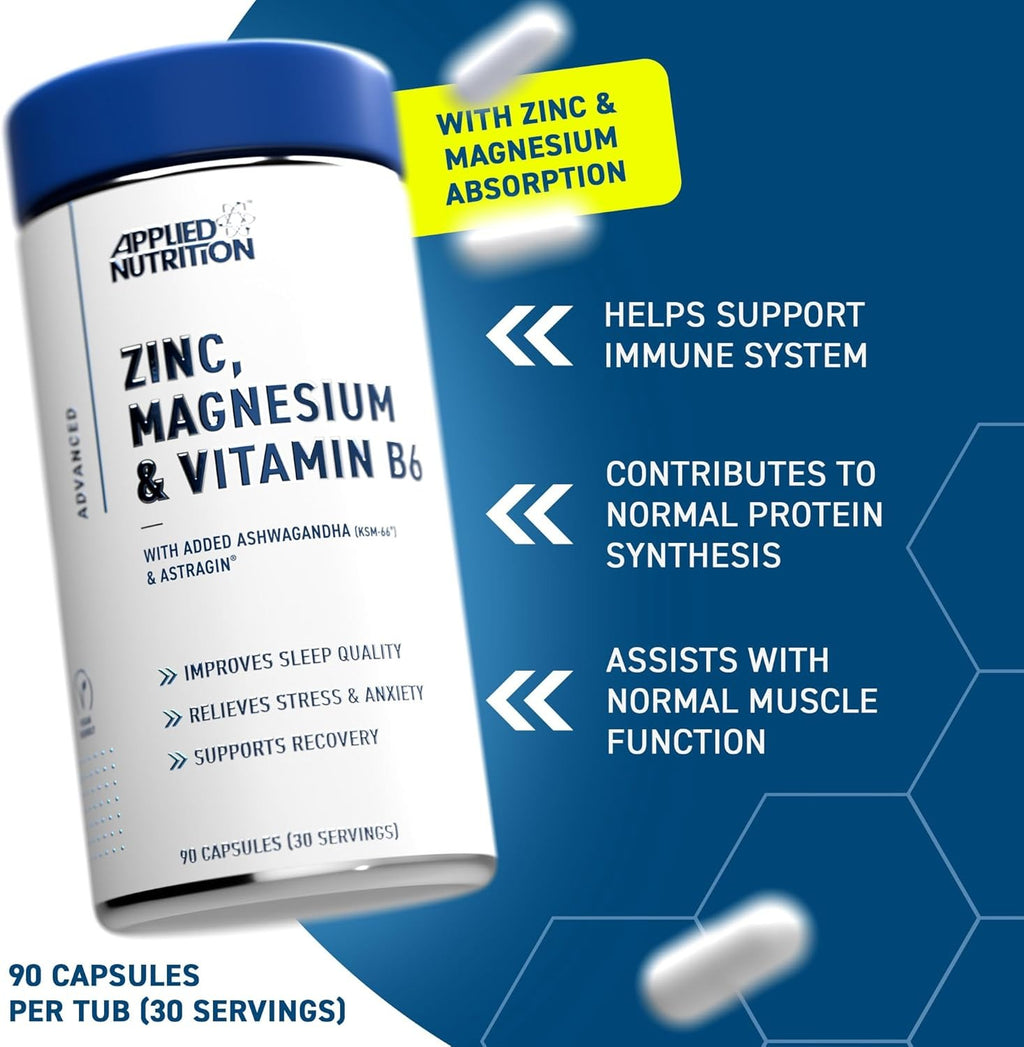 ZMA Pro Supplement – Zinc Magnesium B6 for Testosterone
