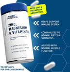 ZMA Pro Supplement – Zinc Magnesium B6 for Testosterone