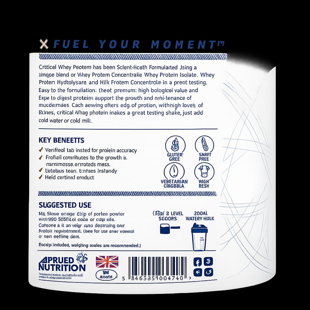 Critical Whey Protein Blend for Muscle Growth & Recovery