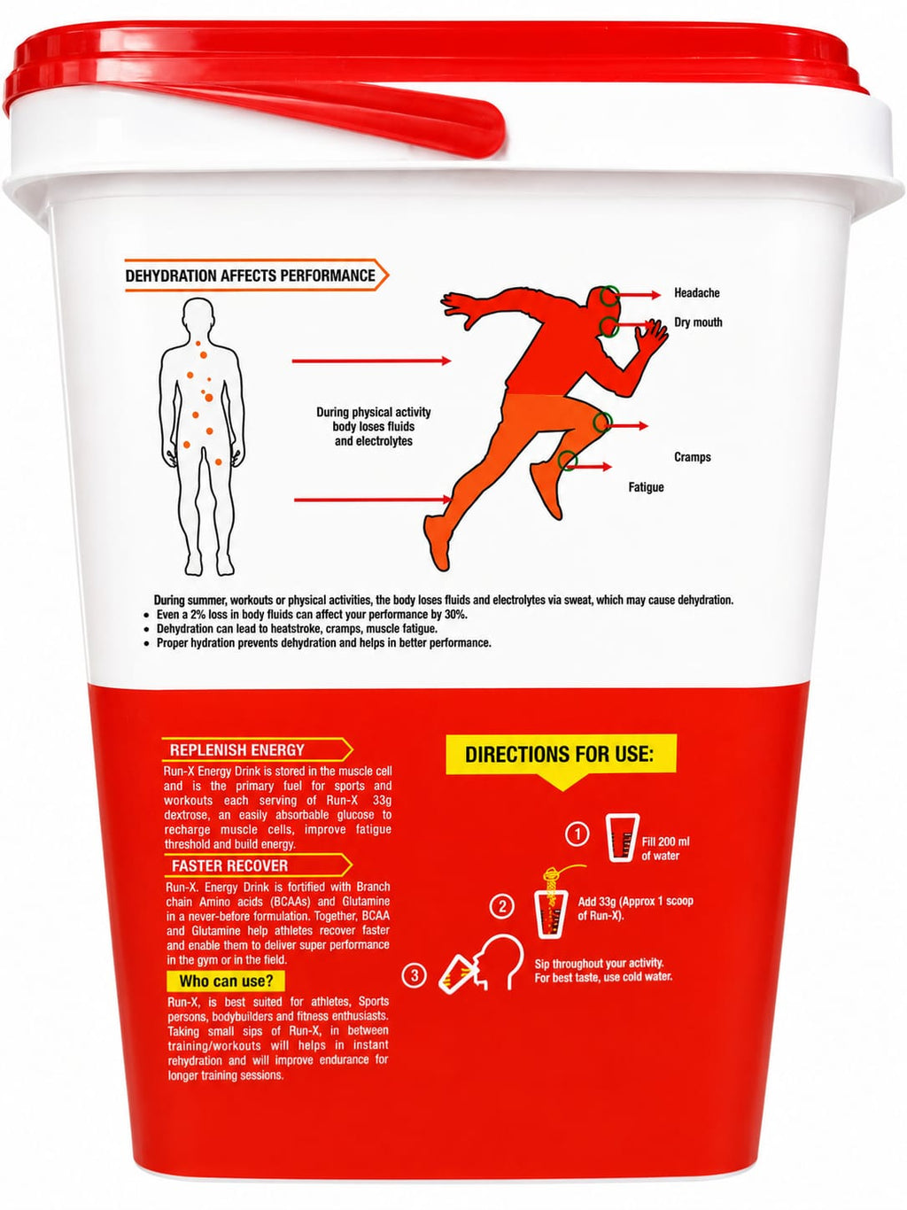 Muscle Xpress Run X Glucose Instant Energy & Hydration Support