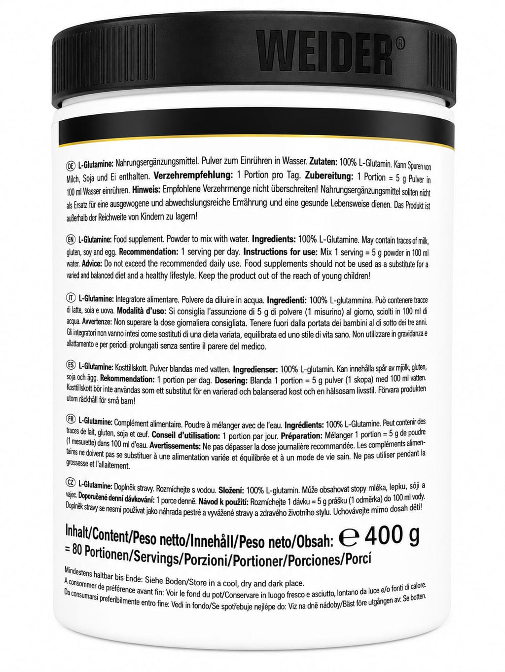 Weider L-Glutamine 400g
