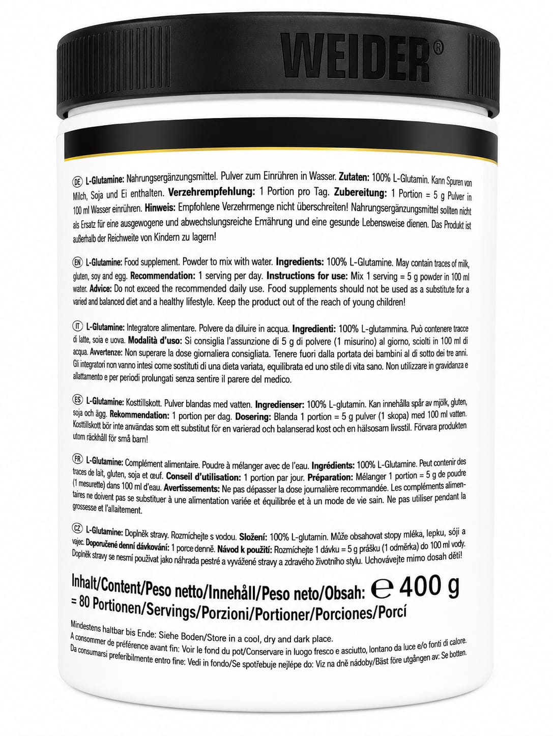 Weider L-Glutamine 400g