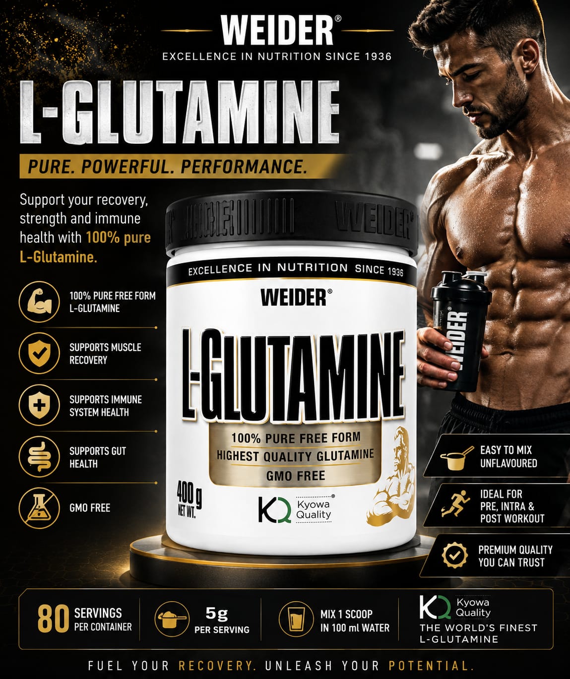 Weider L-Glutamine 400g