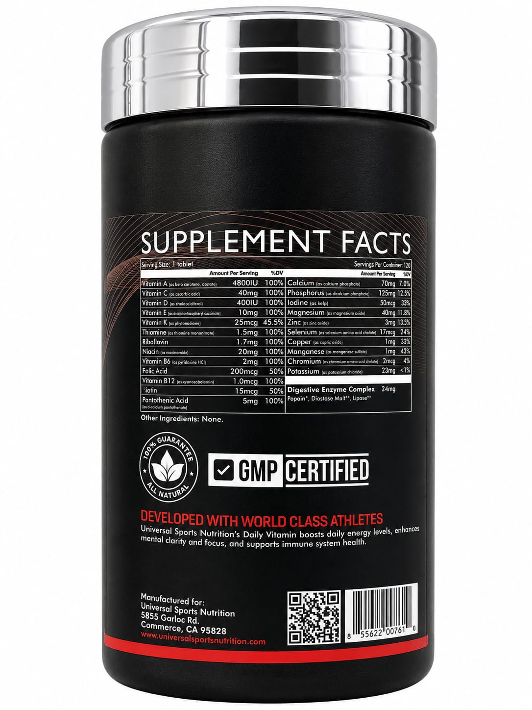 Universal Daily Vitamins Supplement – Energy & Immune Support
