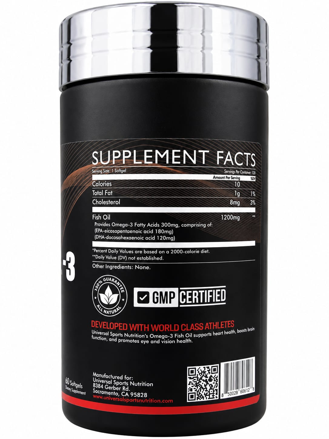 Omega 3 Fish Oil – Universal Sports Nutrition Supplement