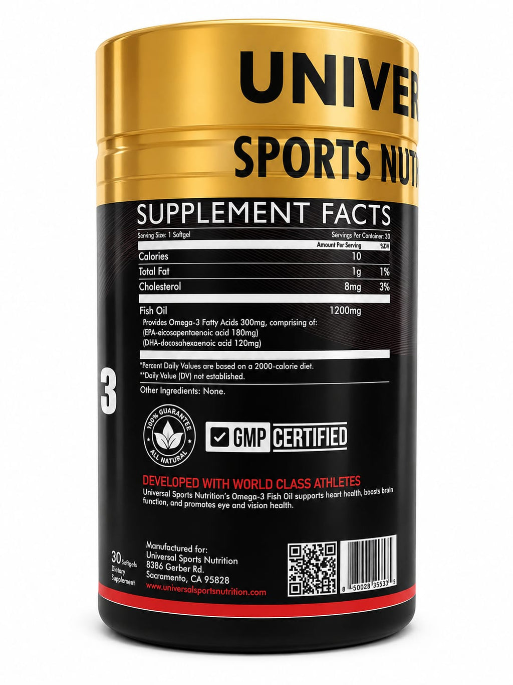 Omega 3 Fish Oil – Universal Sports Nutrition Supplement