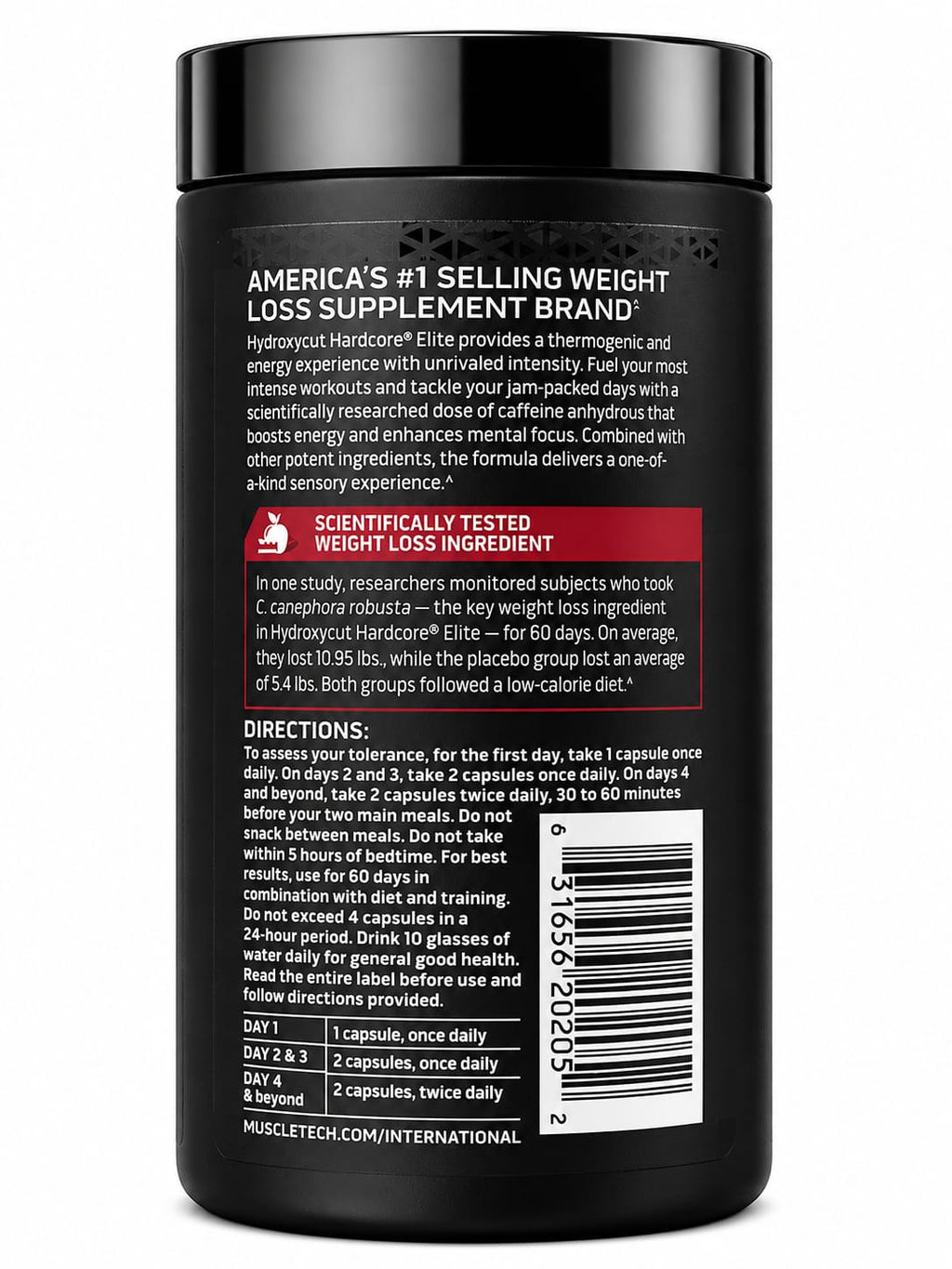 MuscleTech Hydroxycut Hardcore Elite (110 Capsules) Made in USA