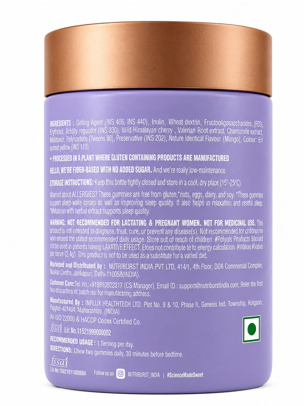 Nutriburst Serene Sleep Gummies with Melatonin