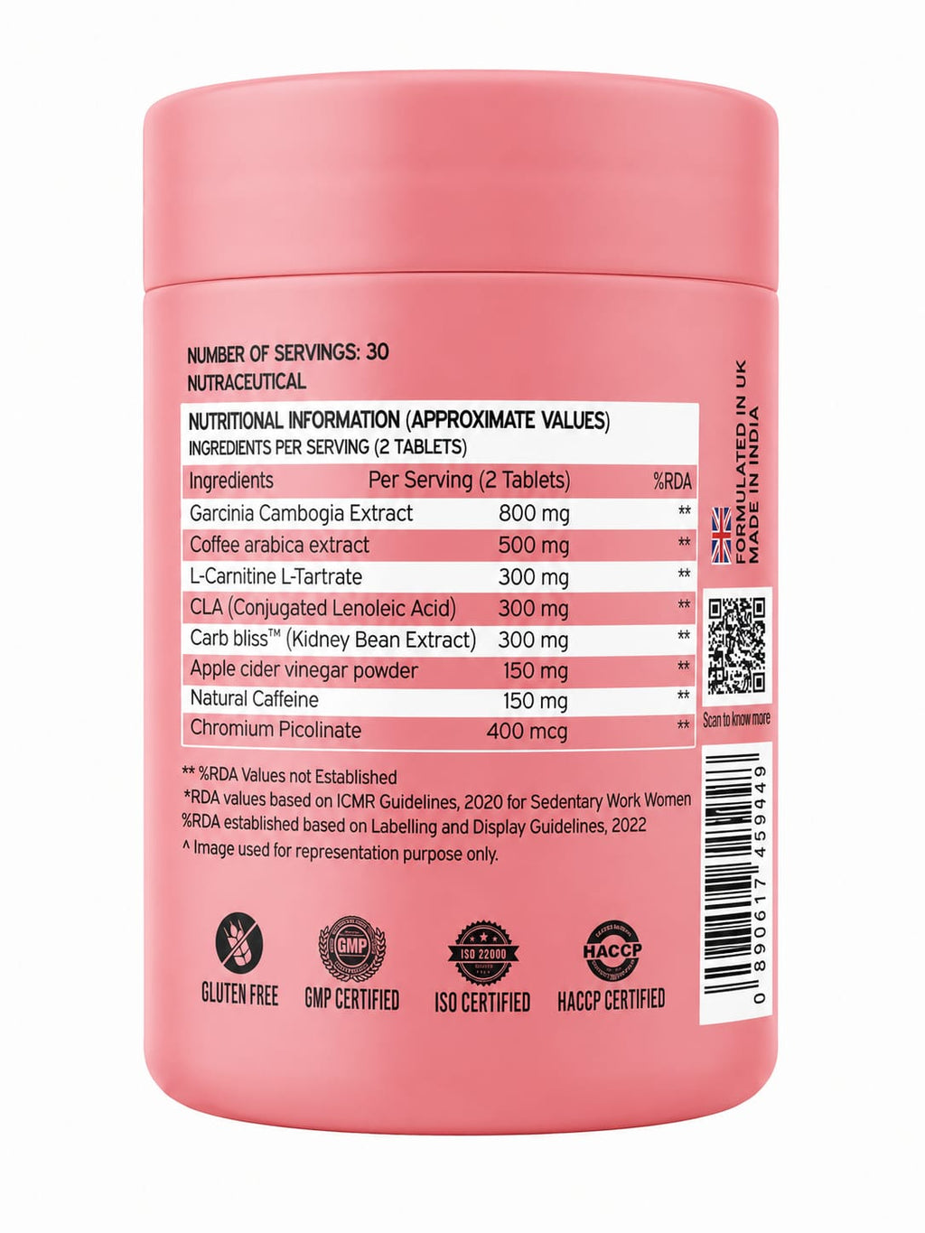 Nutriburst Fat Burn Tablets for Men & Women