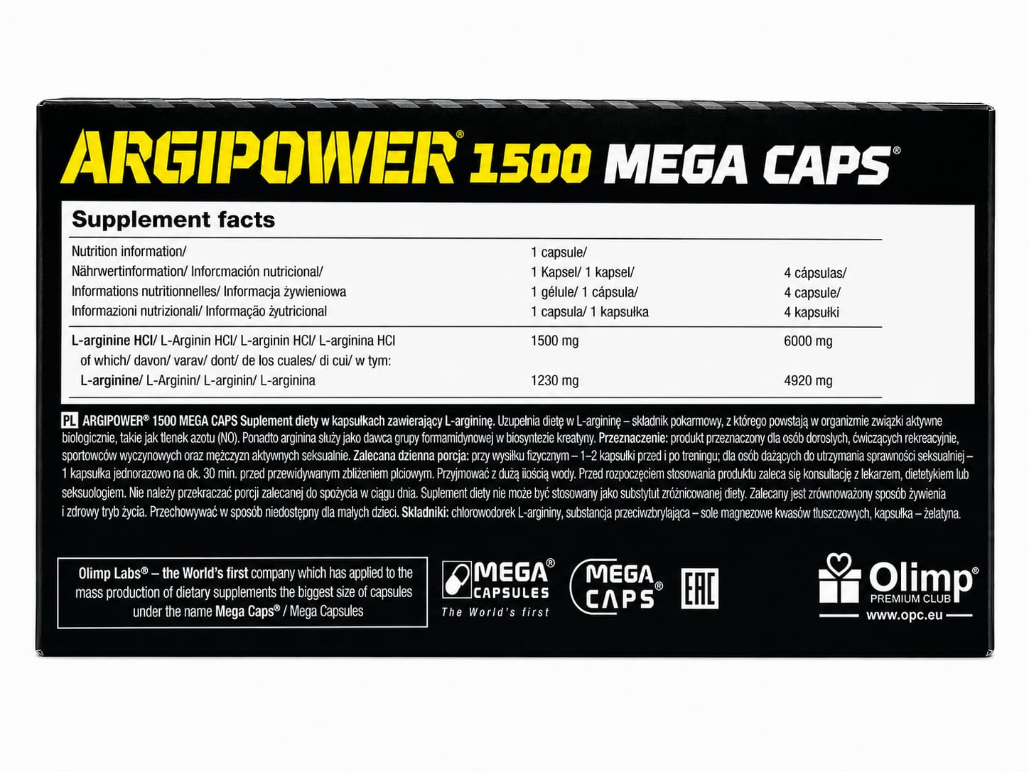 OLIMP ARGIPOWER 1500 MEGA CAPS