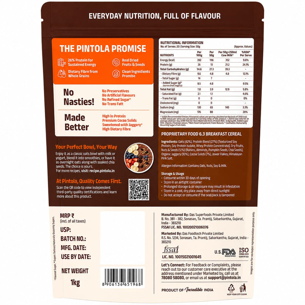 Pintola High Protein Oats