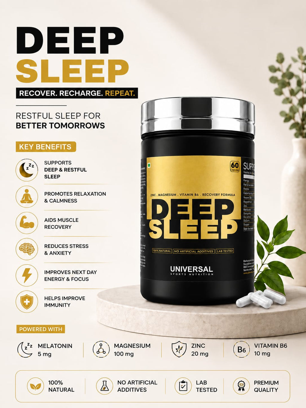 DEEP SLEEP UNIVERSAL SPORTS NUTRITION