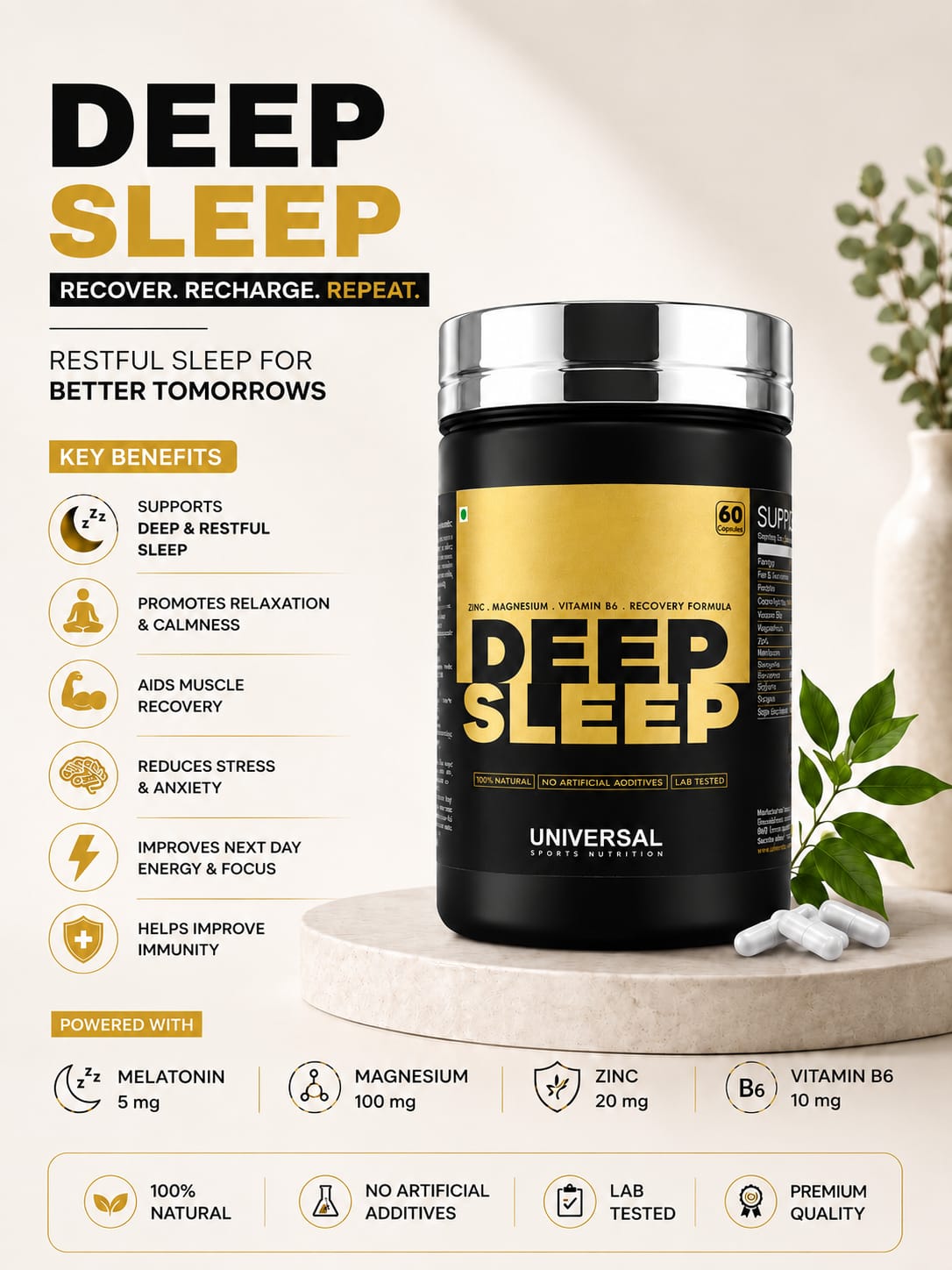 DEEP SLEEP UNIVERSAL SPORTS NUTRITION