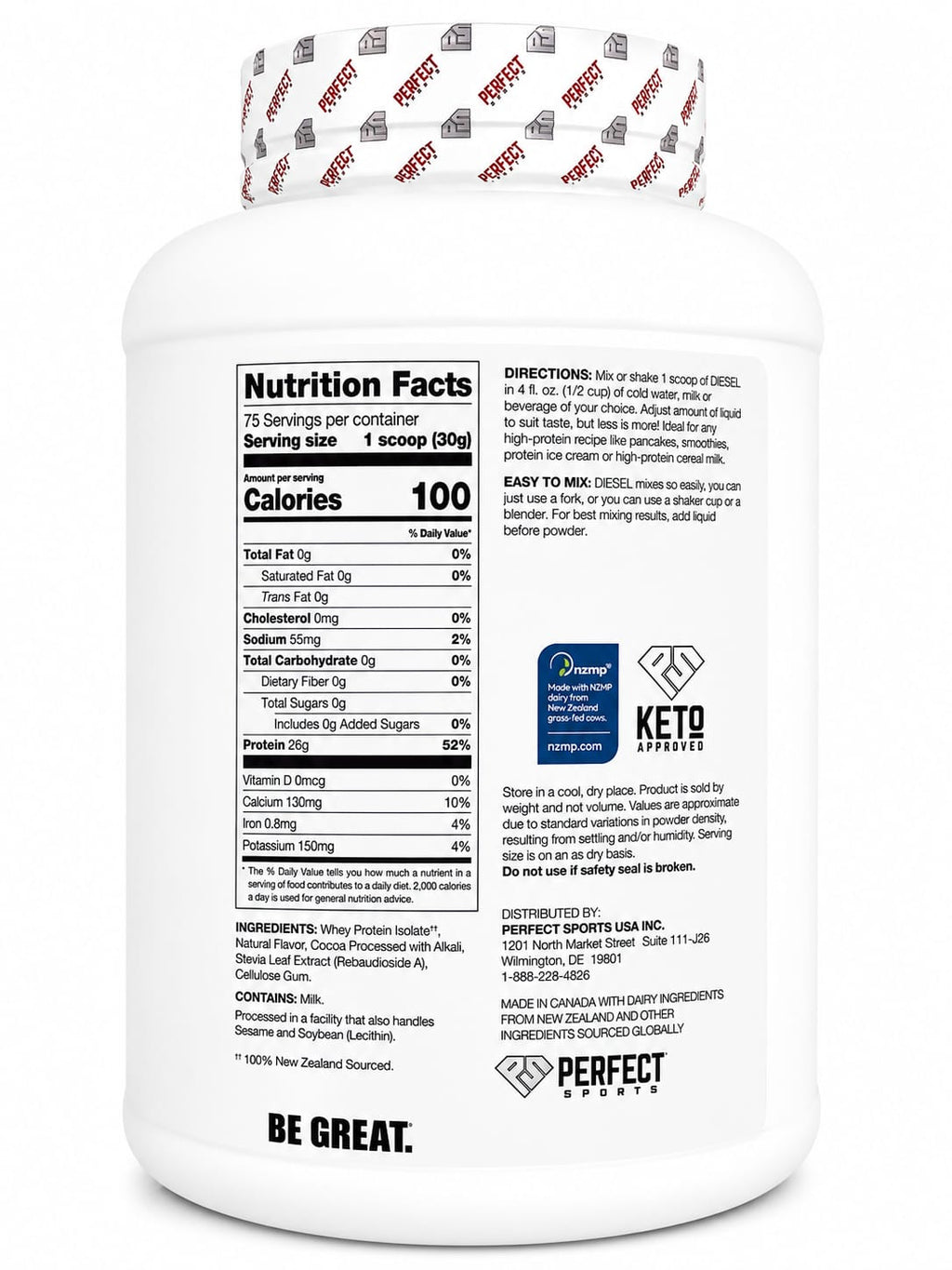 DIESEL NEW ZEALAND WHEY PROTEIN ISOLATE