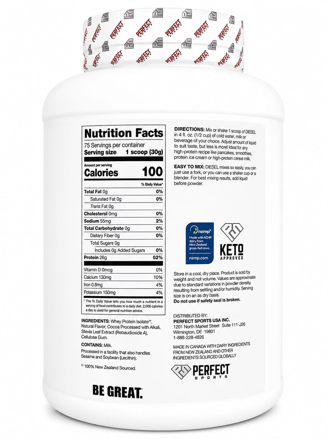 DIESEL NEW ZEALAND WHEY PROTEIN ISOLATE