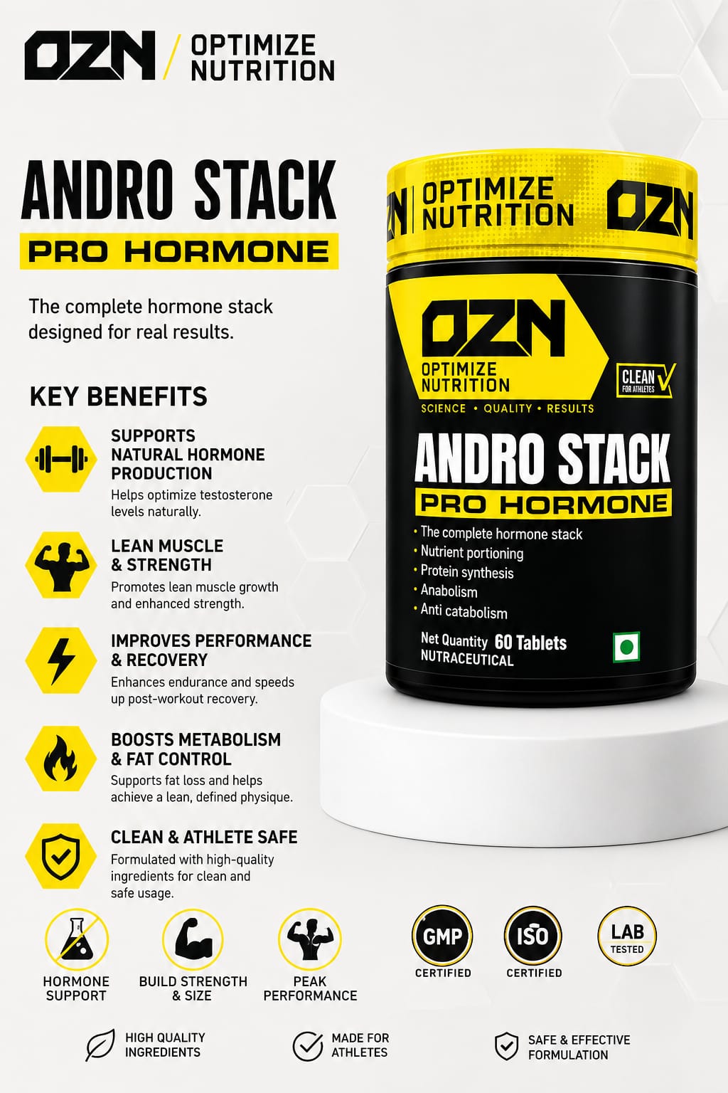 OZN Andro Stack 60 Tablets