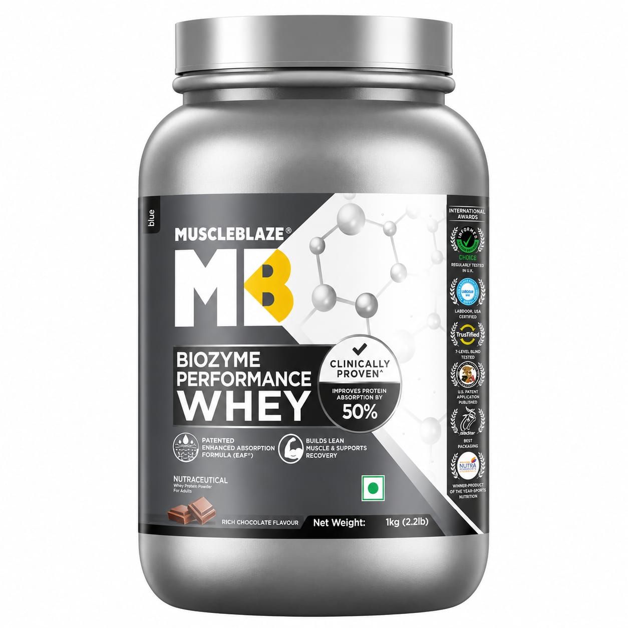 MuscleBlaze Biozyme Performance Whey Protein