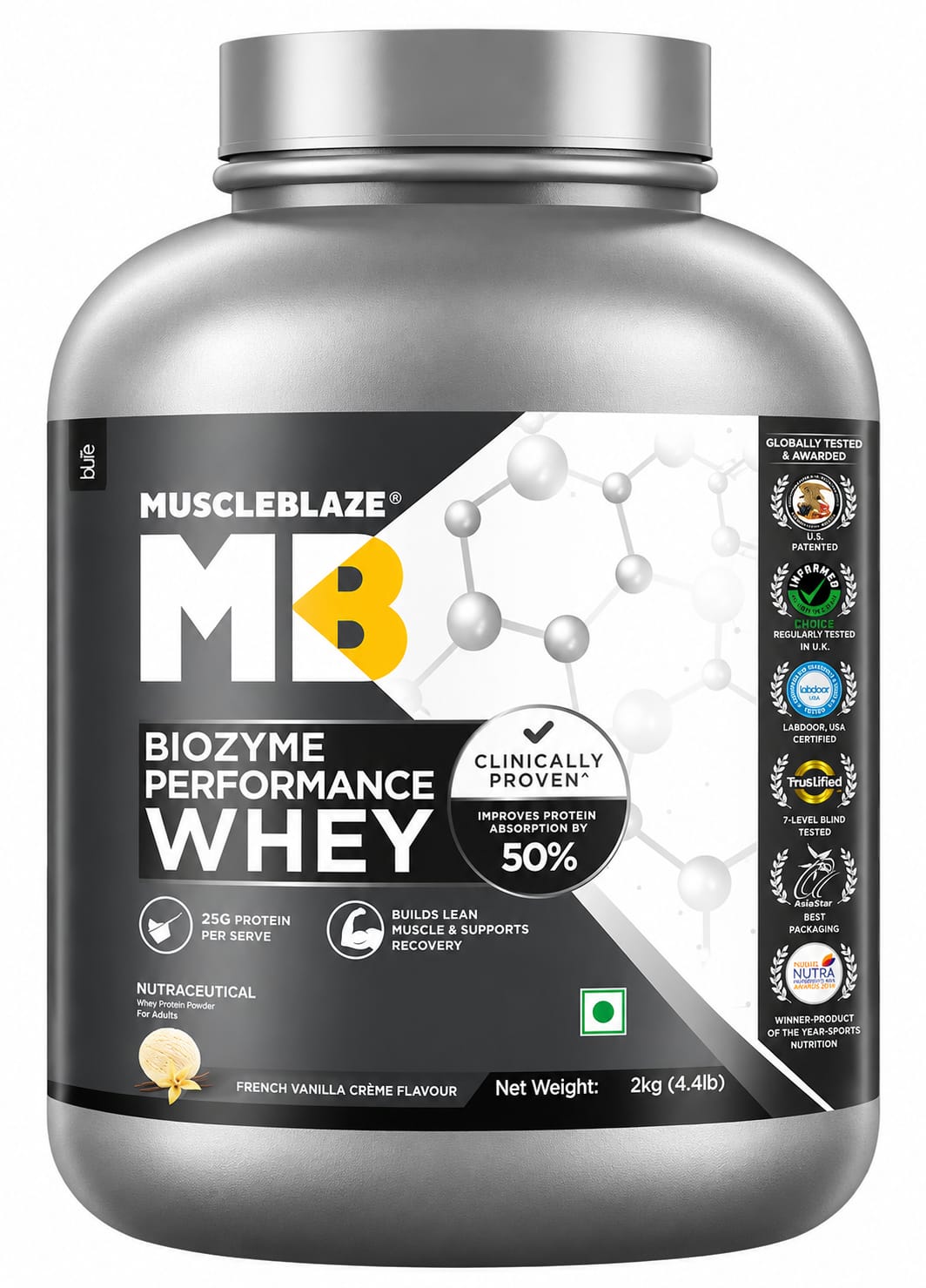MuscleBlaze Biozyme Performance Whey Protein