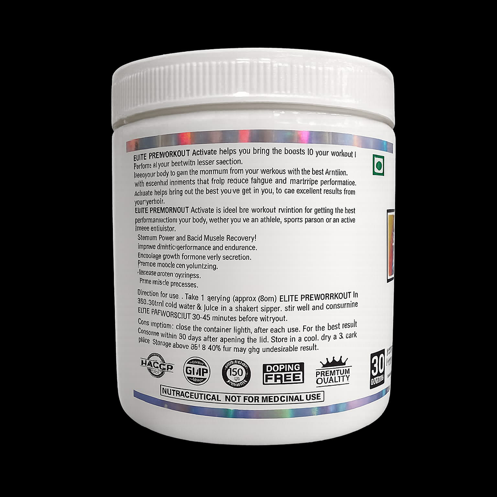Pre Workout Supplement – Elite Pre Workout 240GM
