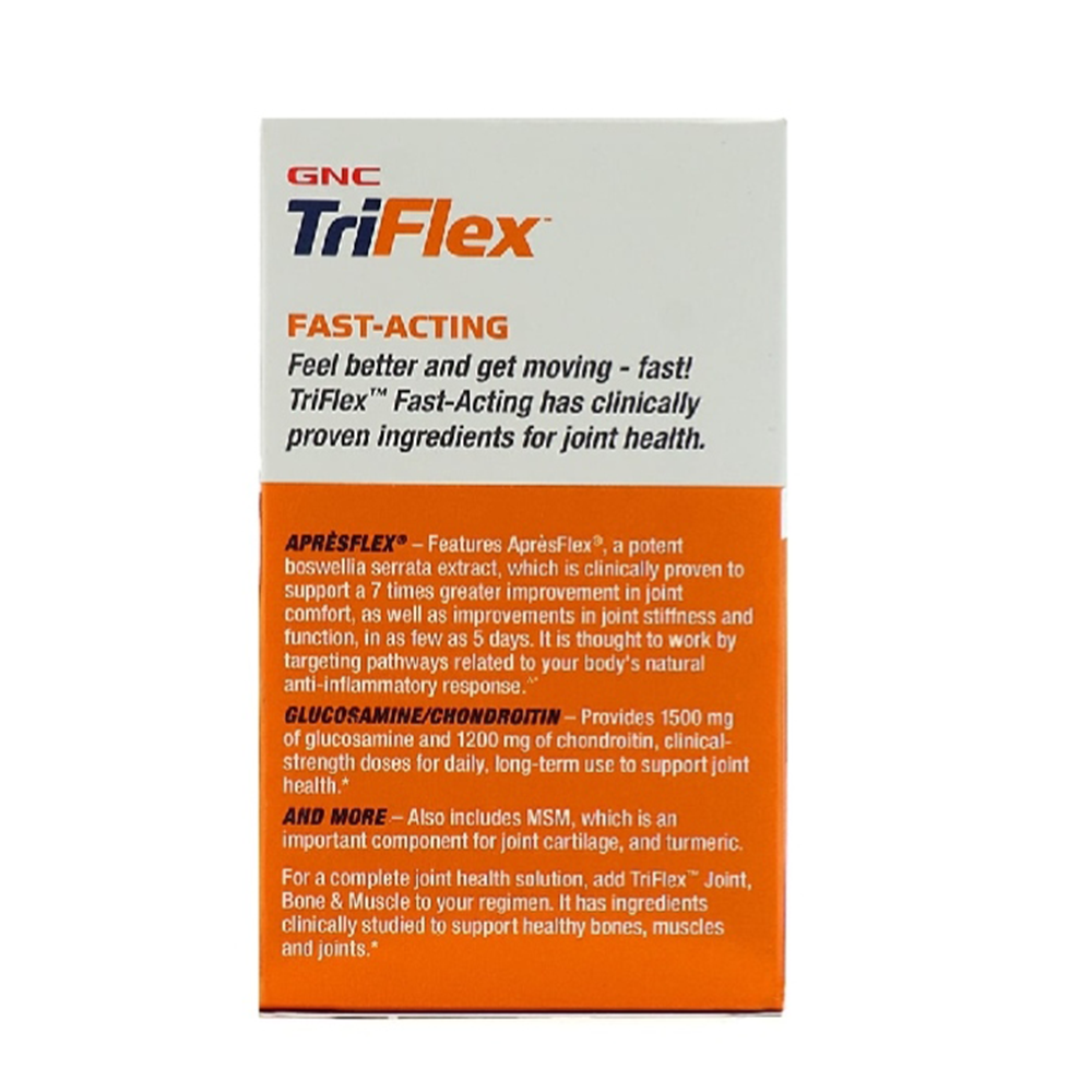 GNC TriFlex Fast-Acting Quick Pain Relief Solution- 120 Tablets