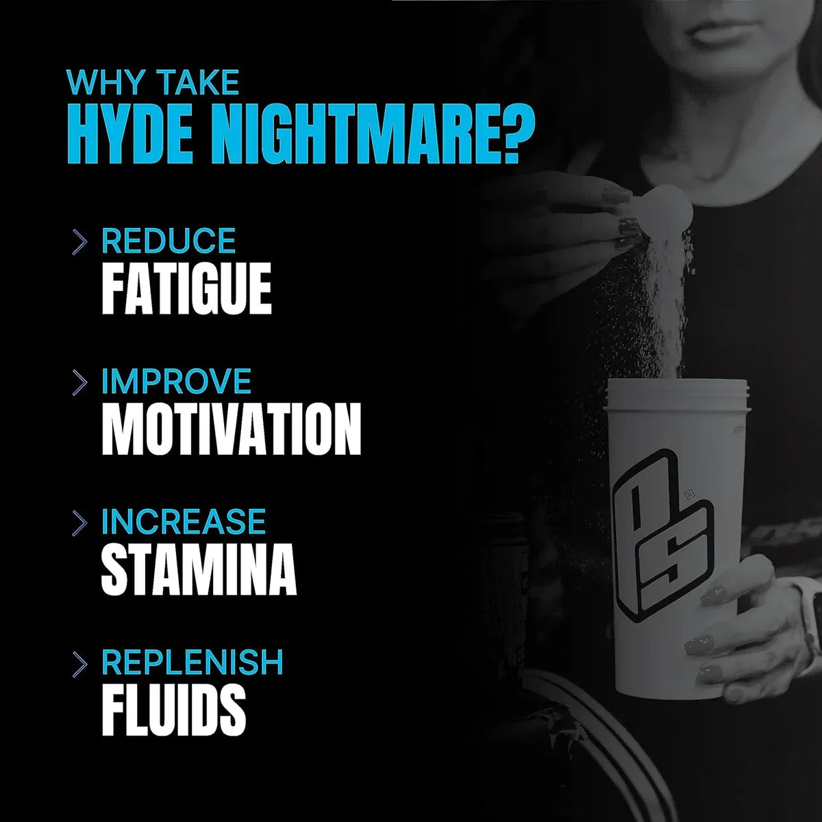 Hyde Nightmare Intense Pre-Workout for Muscle strength.