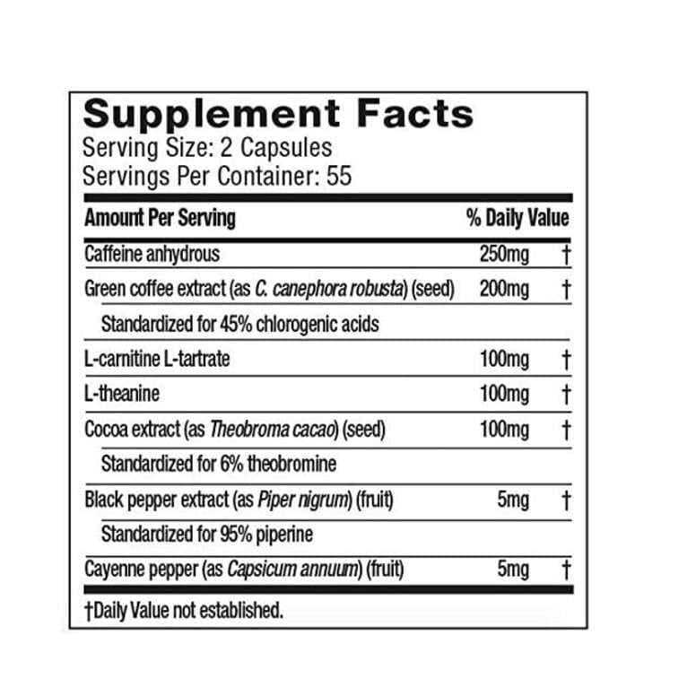 MuscleTech Hydroxycut Hardcore Elite (110 Capsules) Made in USA