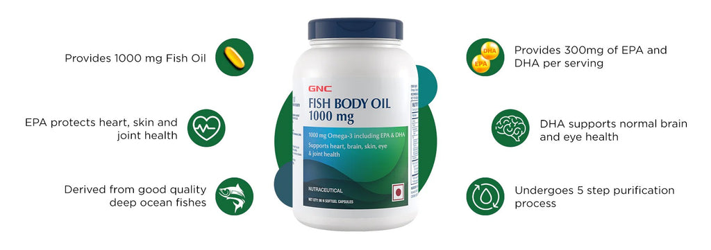 GNC FISH BODY OIL 1000 MG