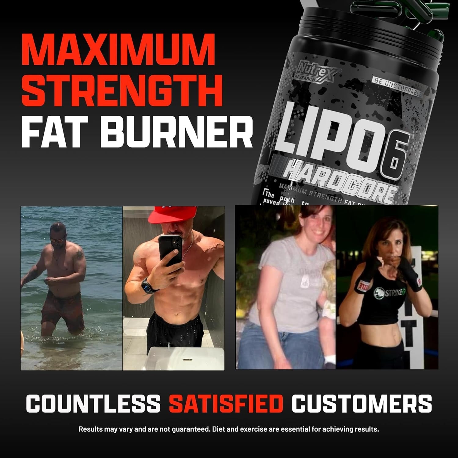 Nutrex Research LIPO-6 HARDCORE - 60 CAPSULES