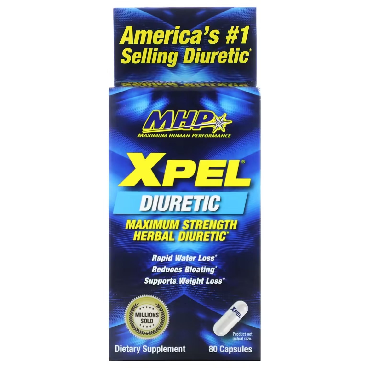 MHP XPEL HERBAL DIURETIC - 80 CAPSULES