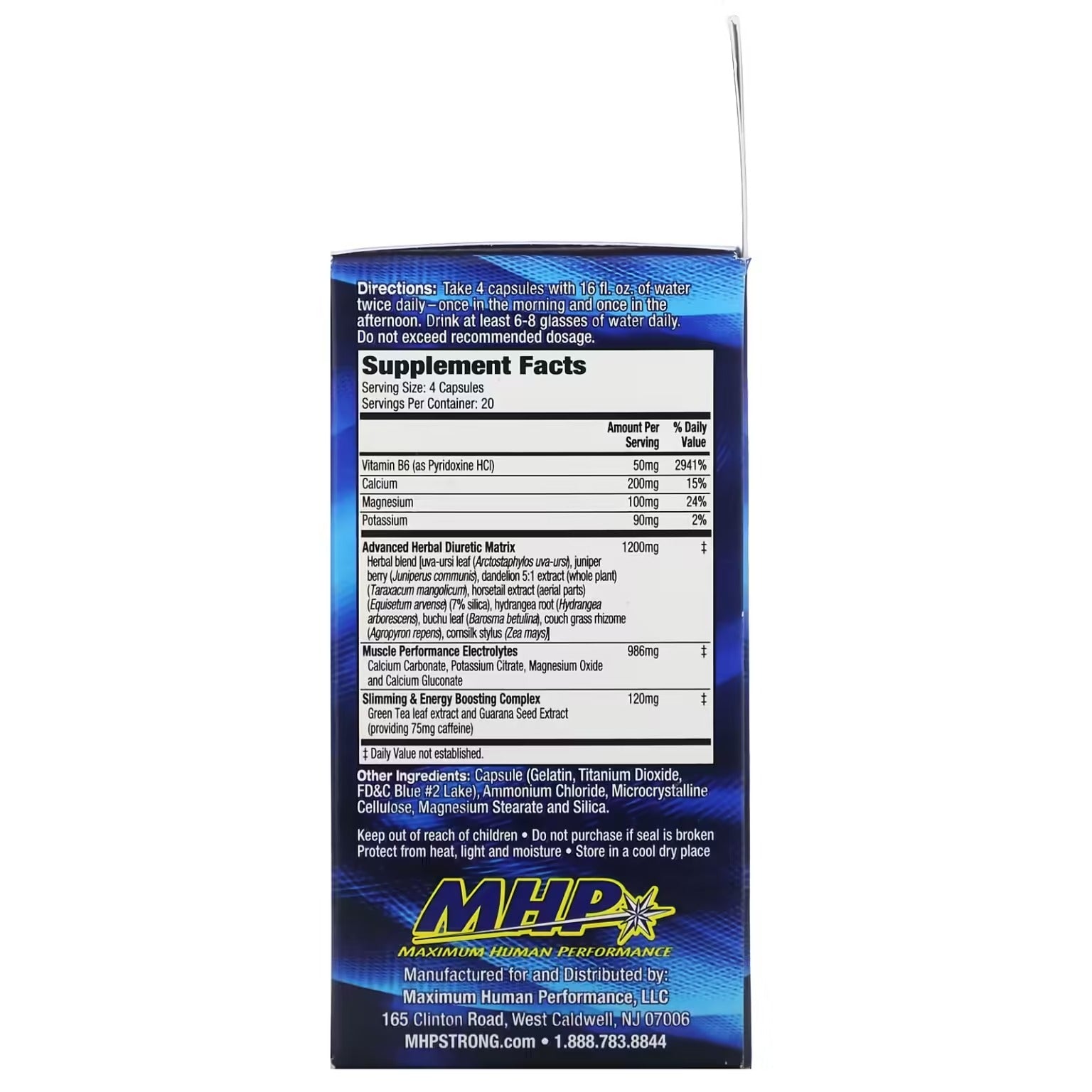 MHP XPEL HERBAL DIURETIC - 80 CAPSULES