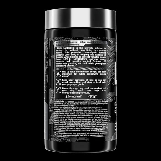 Nutrex Research LIPO-6 HARDCORE - 60 CAPSULES