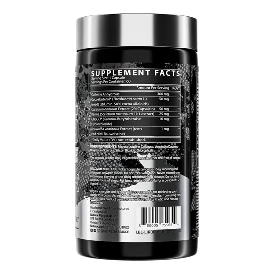 Nutrex Research LIPO-6 HARDCORE - 60 CAPSULES