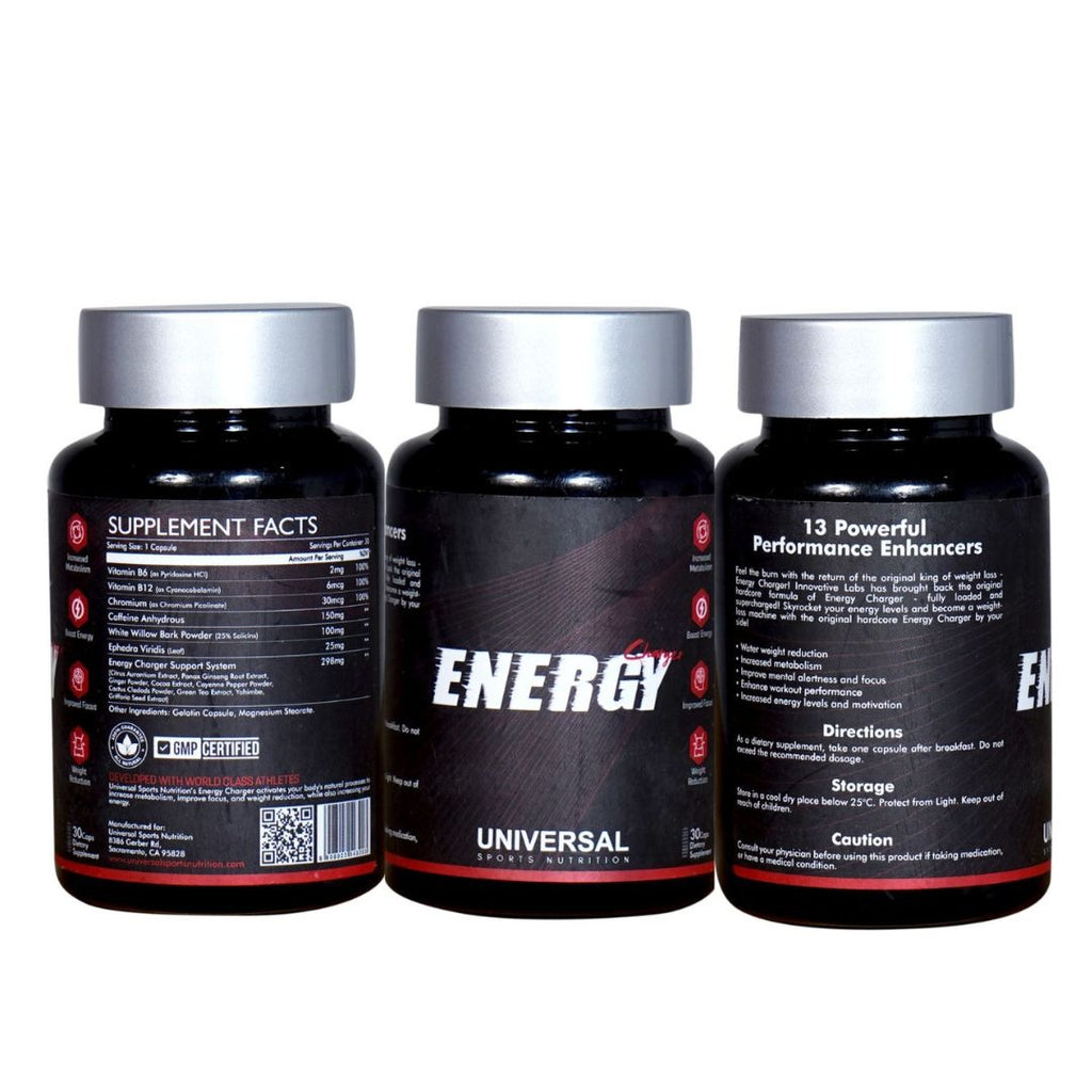 Universal Sports Nutrition – Energy Charger!- 30 Tablets