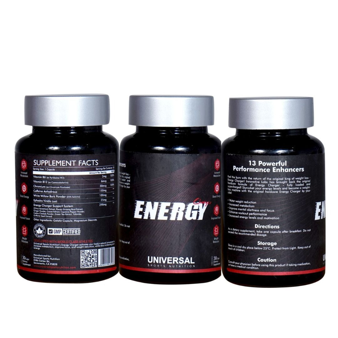 Universal Sports Nutrition – Energy Charger!- 30 Tablets
