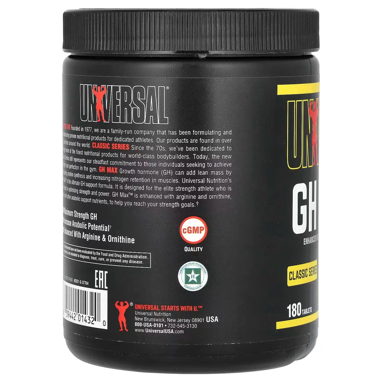 Universal Nutrition GH Max -180 Tablet