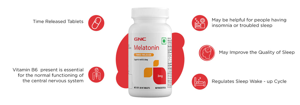 GNC Melatonin With Vitamin B6