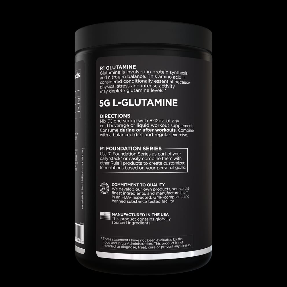 Rule1 GLUTAMINE Micronized Glutamine – 75 SERVINGS