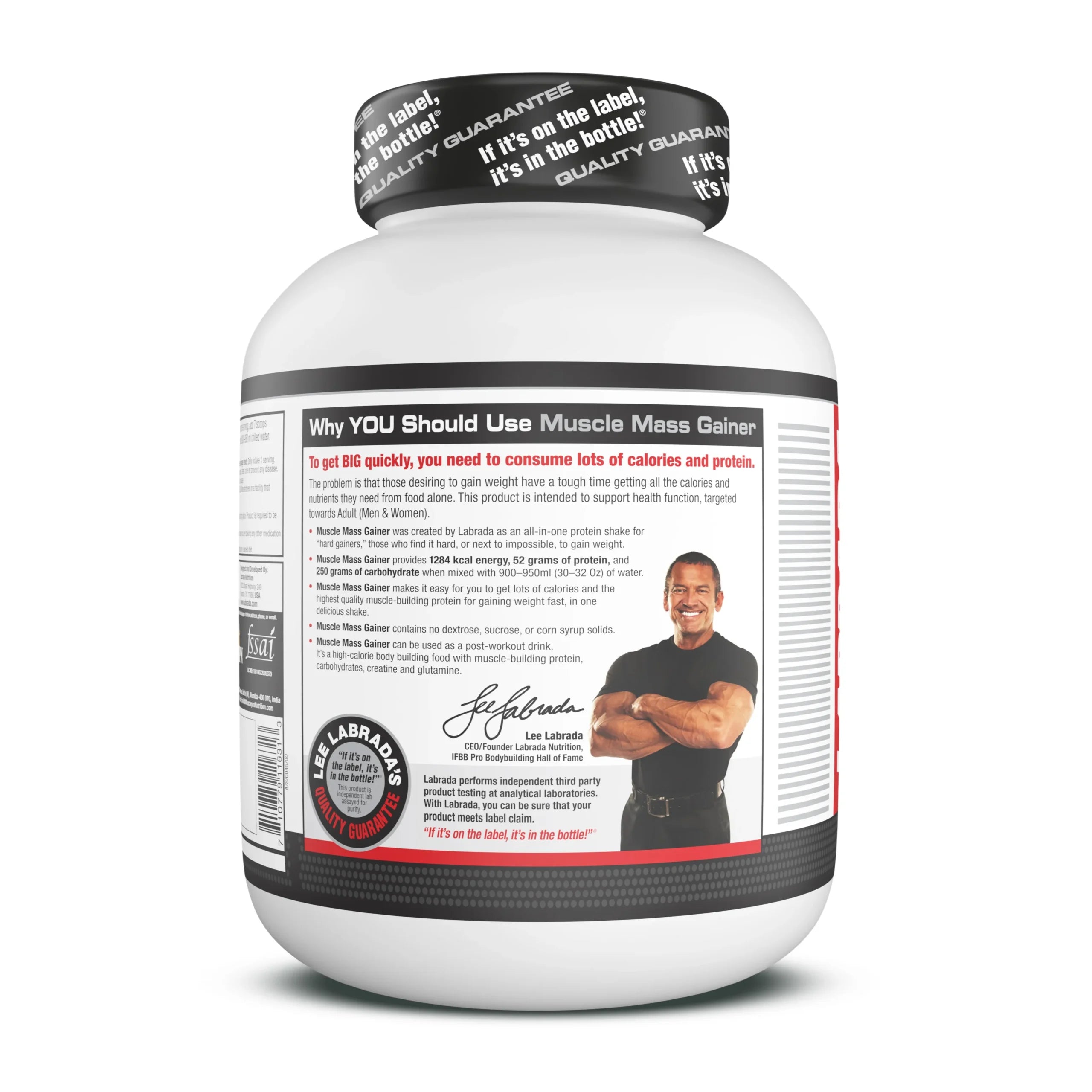 LABRAD Mass Gainer Chocolate 3kg for Weight Gain