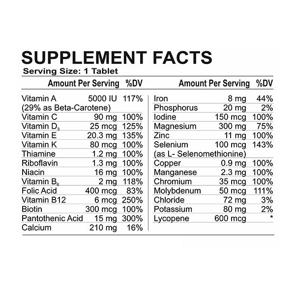 Bullpharm Complete Vitamin 100 Tablets