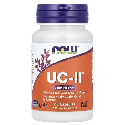 NOW UC-II® Joint Health with Undenatured Type II Collagen, 60 Capsules