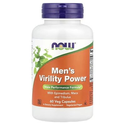 NOW Men's Virility Power , 60 Veg Capsules