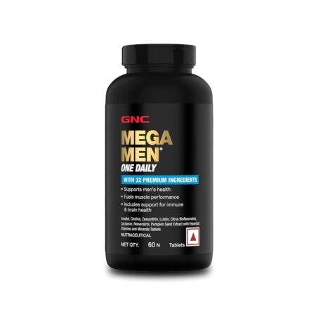 GNC Mega Men One Daily Multivitamin | 60/30 Tablets | 32 Premium Ingredients |