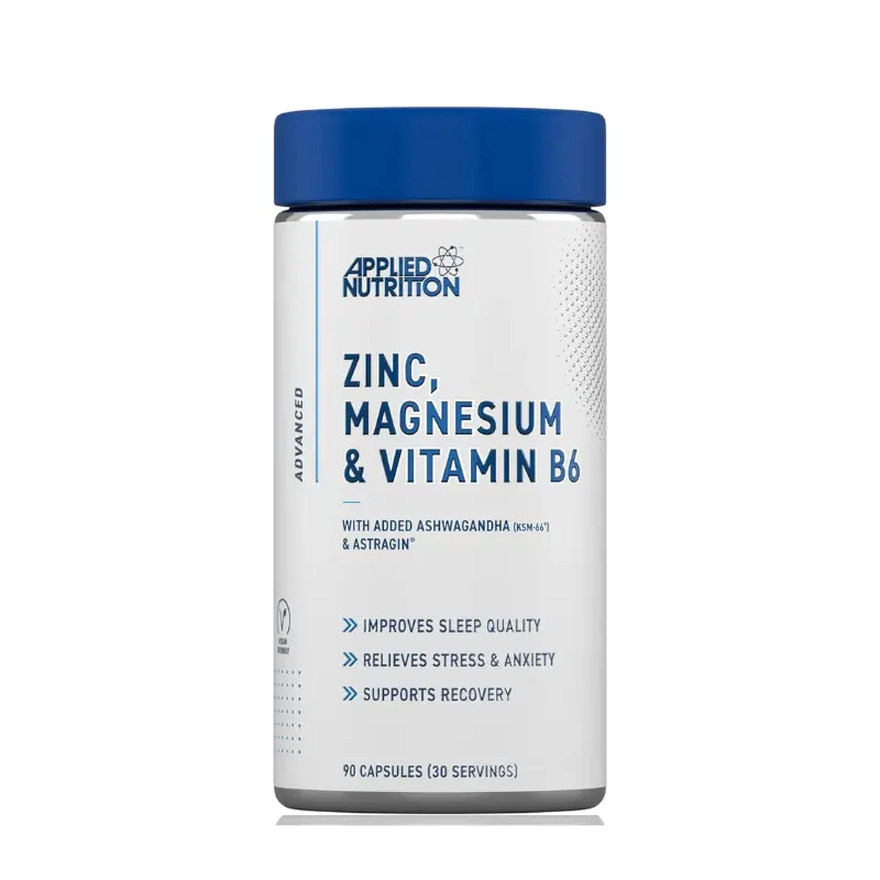 Zinc, Magnesium & Vitamin B6 Capsules With Ashwagandha (ZMA)